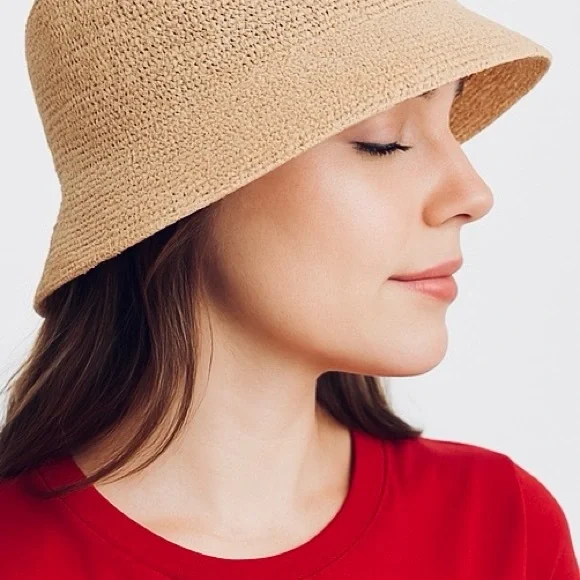 THE CALA COVE RAFFIA BUCKET HAT - Picture 8 of 12